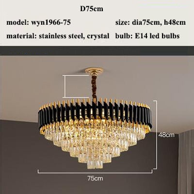 Modern Lustre Crystal Led Chandeliers - Apparel image 4