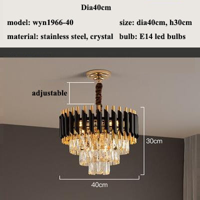 Modern Lustre Crystal Led Chandeliers - Apparel image 2