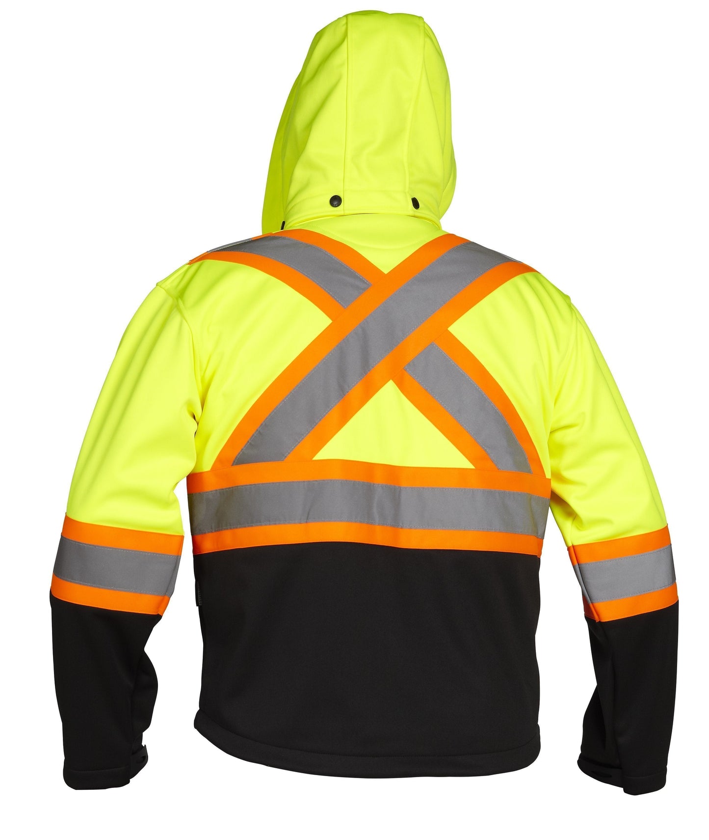 Re-Engineered Hi Vis Safety Softshell Jacket - Apparel image 4