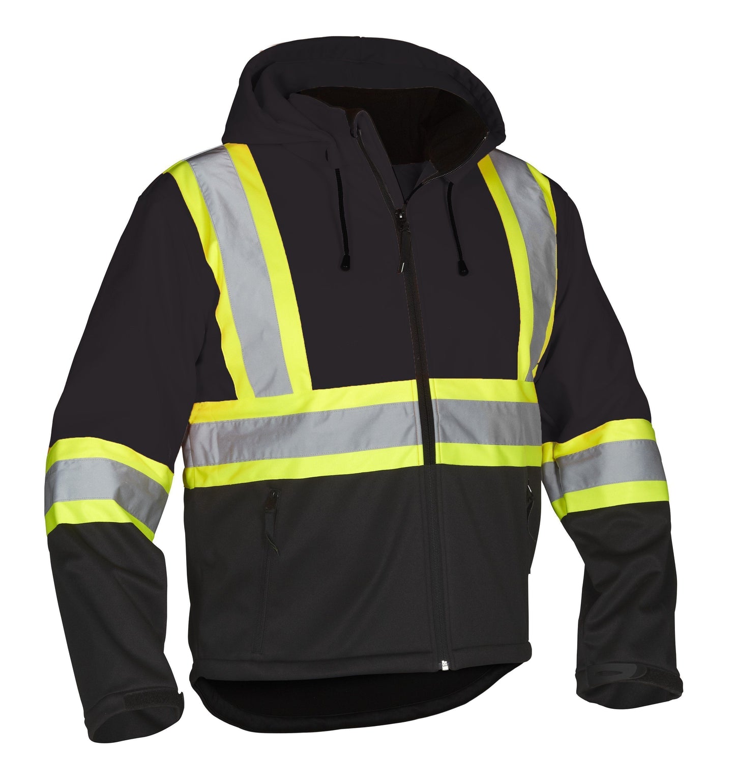 Re-Engineered Hi Vis Safety Softshell Jacket - Apparel image 5