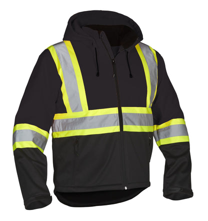 Re-Engineered Hi Vis Safety Softshell Jacket - Apparel image 5