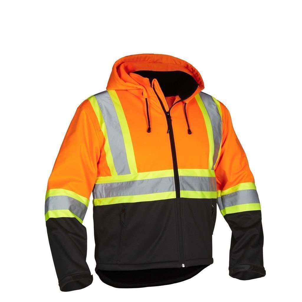 Re-Engineered Hi Vis Safety Softshell Jacket - Apparel image 1