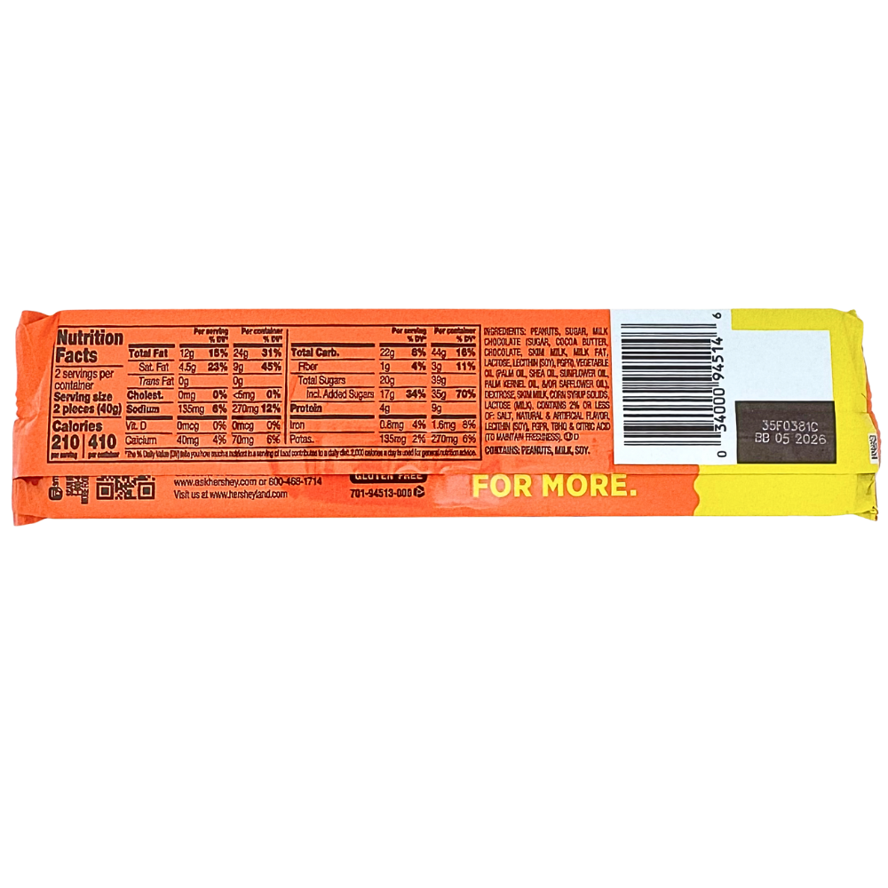 Reese's Werewolf Tracks Peanut Butter Cups King Size 2.8oz - 24 Pack - Kitchen & Dining image 2