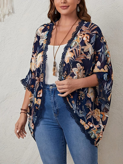 Renee Plus Size Kimono in Floral Print - Apparel image 1