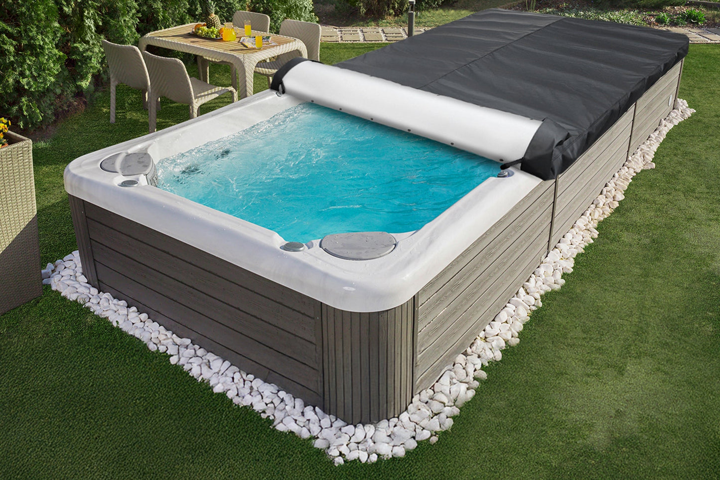 Rolling Swim Spa Cover - Furniture image 3