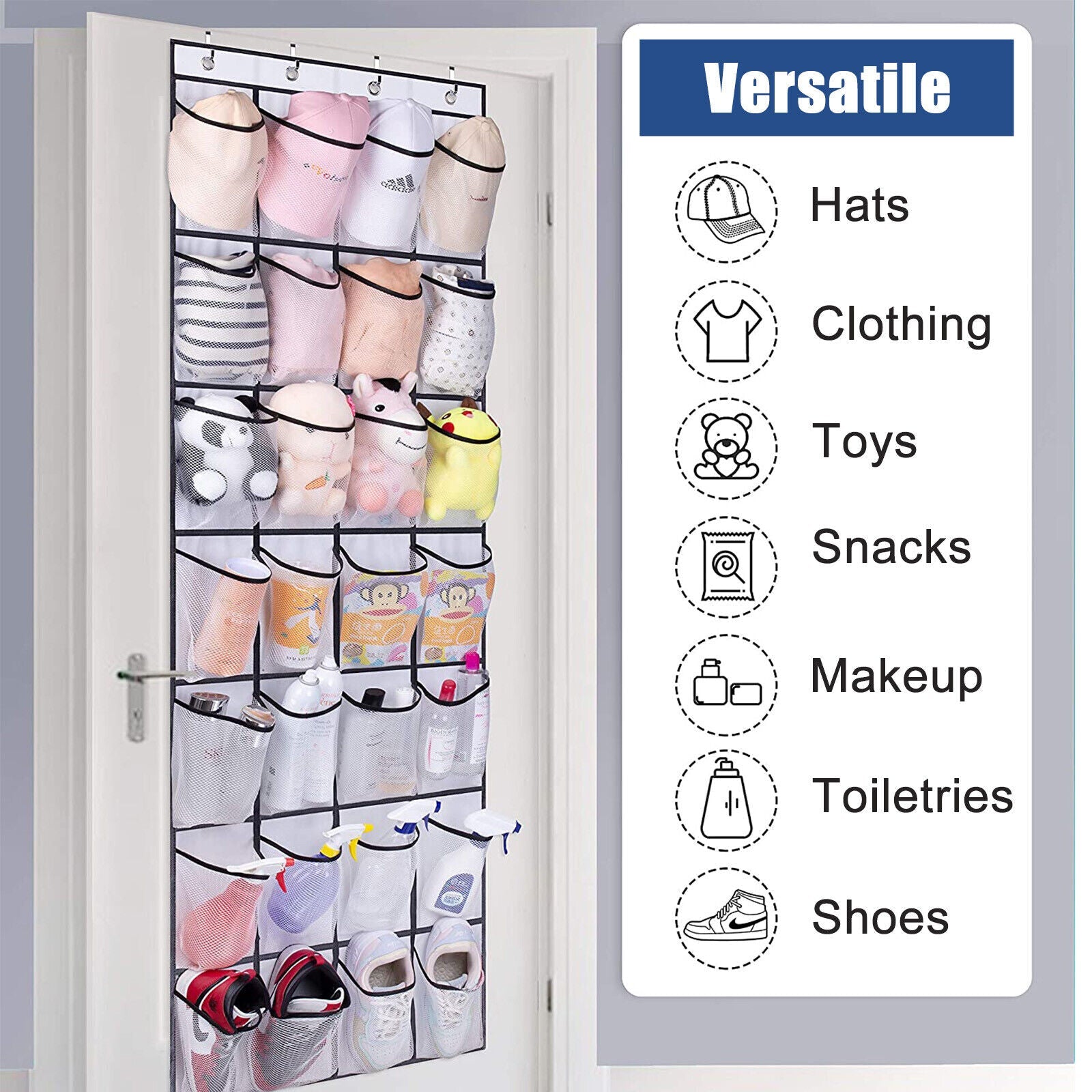 BlushBees® Hanging 28 Pockets Organiser, Perfect for Shoes or Other Small Items Storage - Misc image 3