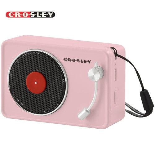 Crosley CR3029A-PI Mini Turntable Bluetooth Speaker W/ USB Charging - Pink - Furniture image 1