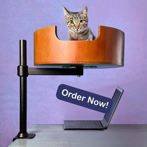 Desk Cat Nest Bed - Purrfect Accessory for Cat Lover's Workspace - Furniture image 9