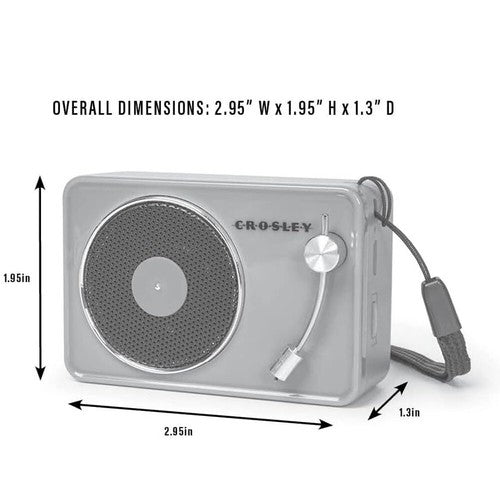 Crosley CR3029A-PI Mini Turntable Bluetooth Speaker W/ USB Charging - Pink - Furniture image 3