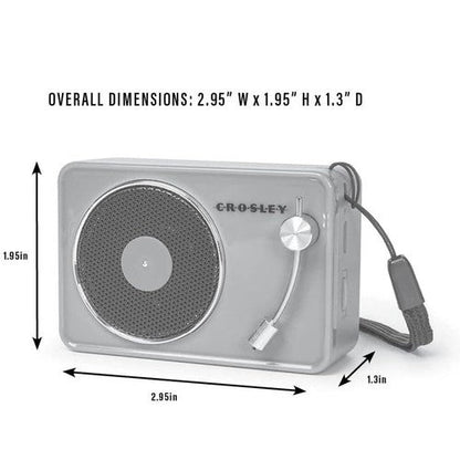 Crosley CR3029A-PI Mini Turntable Bluetooth Speaker W/ USB Charging - Pink - Furniture image 3
