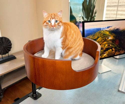 Desk Cat Nest Bed - Purrfect Accessory for Cat Lover's Workspace - Furniture image 3