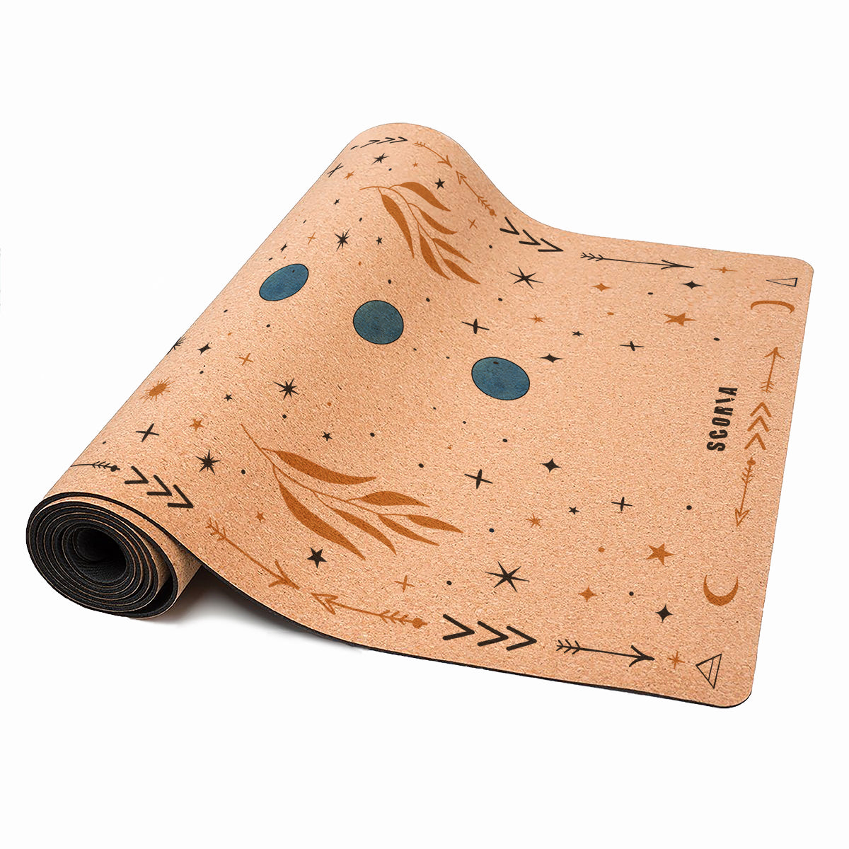 X-Thick Butterfly Cork Yoga Mat | 6MM - Athletic image 2