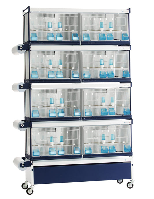 Breeding Set/4 cages+Stand  WITH PAPER SYSTEM - Bedding image 1