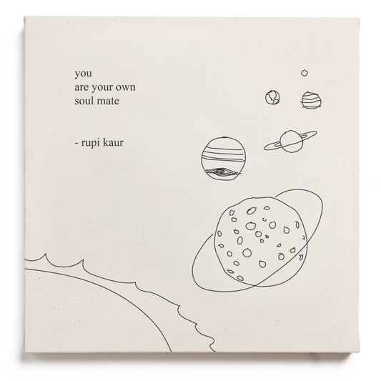 'own soul mate' Canvas - Signed by Rupi Kaur - Accessories image 1