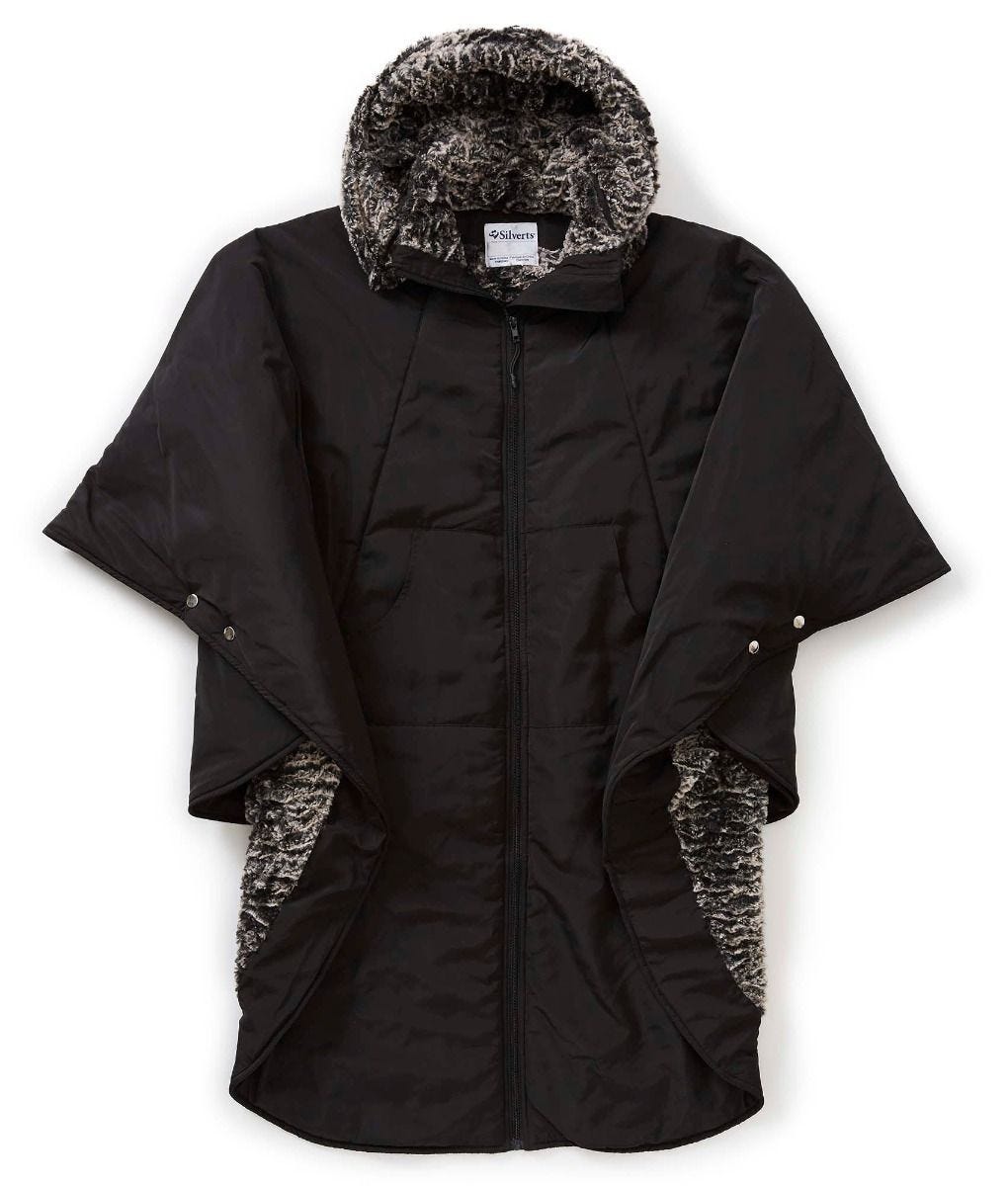 Unisex Luxurious Fur-Lined Winter Wheelchair Cape - Misc image 3