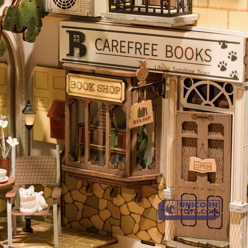 Sunshine Town | Robotime Rolife TGB02 DIY Miniature Book Nook Kit - Kitchen & Dining image 7