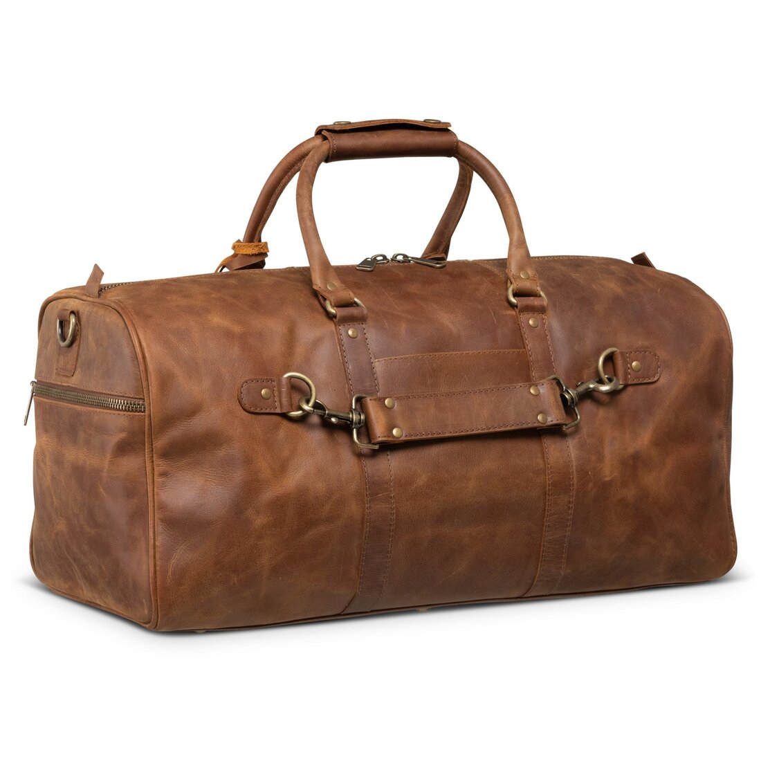 Traveler 45L Leather Duffle - Saddle Brown - Accessories image 4