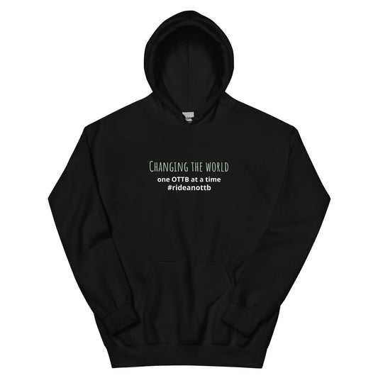 "Changing The World One OTTB at a Time" Unisex Hoodie - Apparel image 1