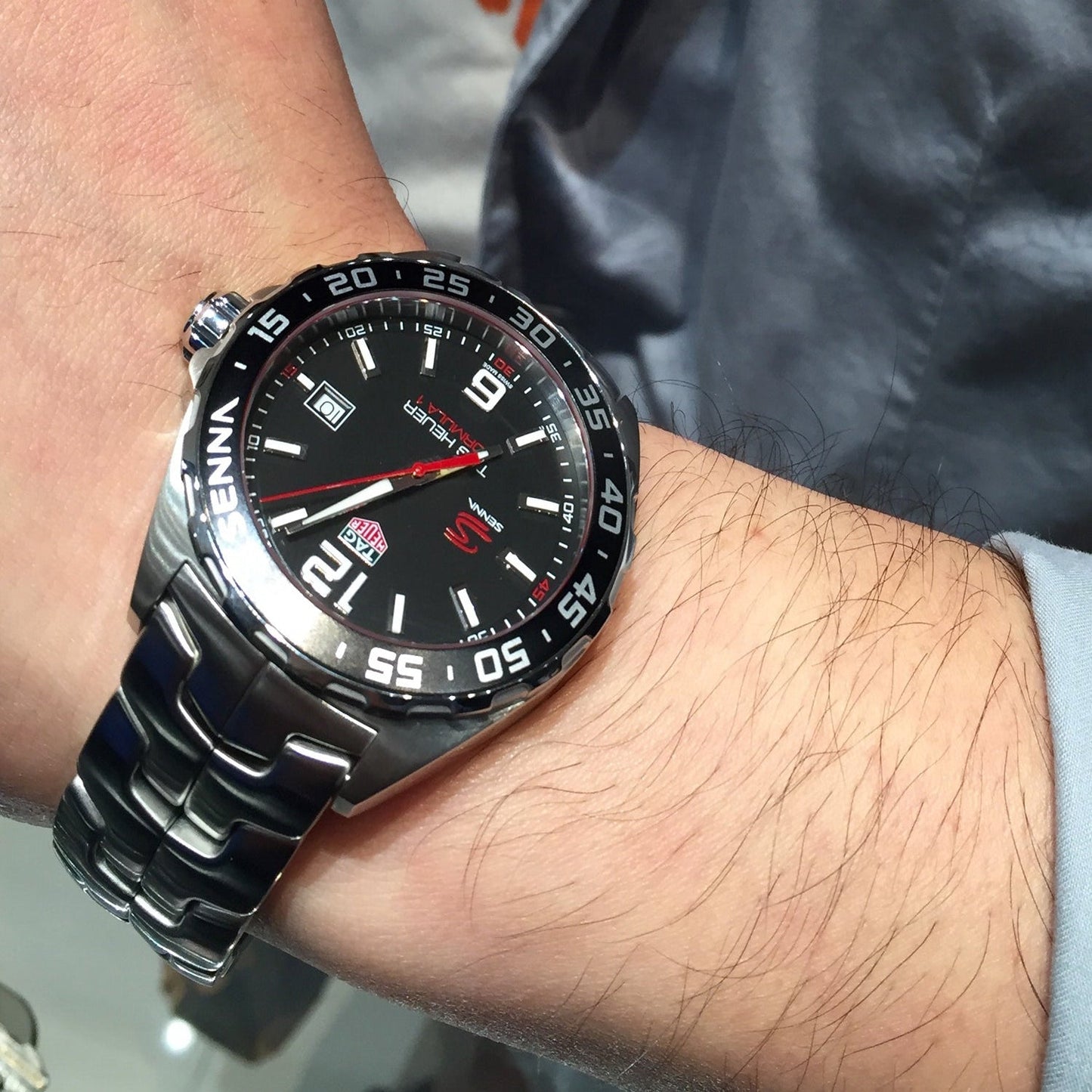 Tag Heuer Formula 1 Senna Limited Edition Black Dial Silver Steel Strap Watch for Men - WAZ1012.BA0883 - Jewelry image 24