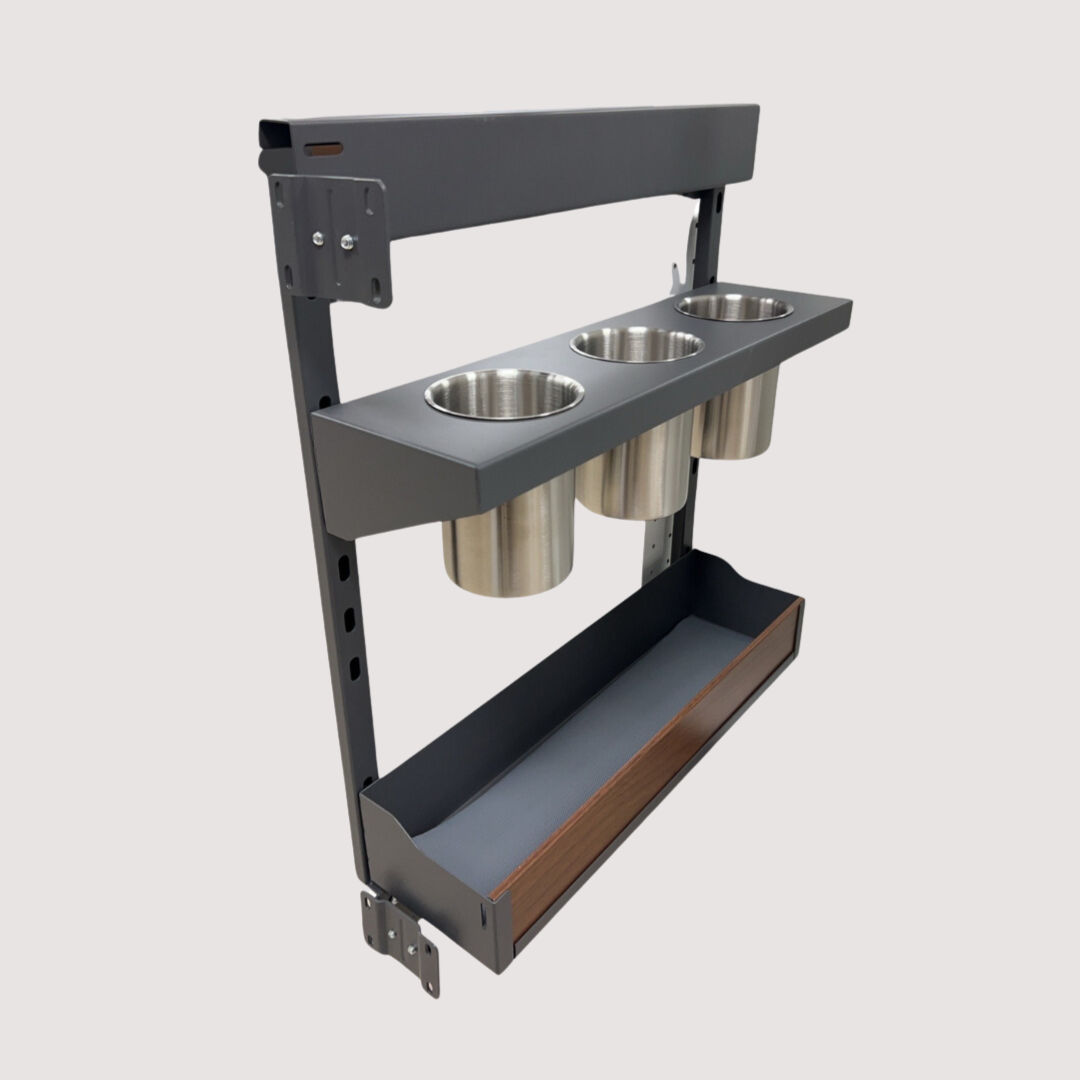 Utensil Side Rack (Dark Grey) - Kitchen & Dining image 1