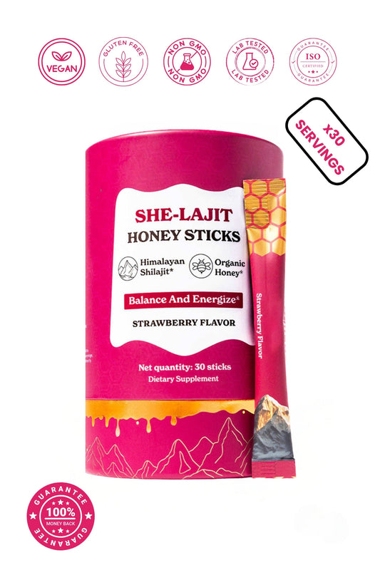 She-Lajit Honey Sticks - Female Multi-Mineral For Hormonal Balance & Energy - Misc image 1