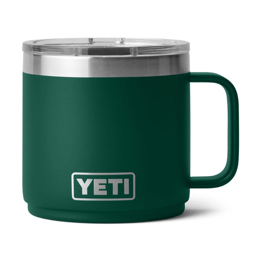YETI Rambler 14 oz. Ceramic Lined Mug with MagSlider Lid, Black Forest Green - Misc image 1