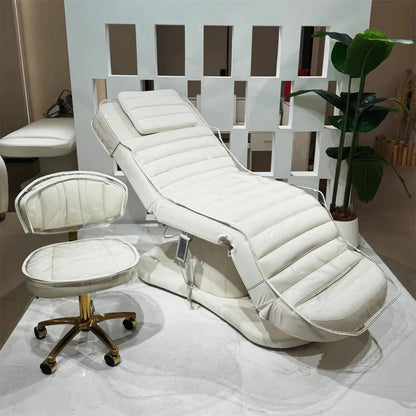 YOOCELL ® Beauty SPA Bed Kit for Eyelash Facial AG1206 (Electric bed + Chair + 2 sets Clear Covers for both) - Furniture image 5